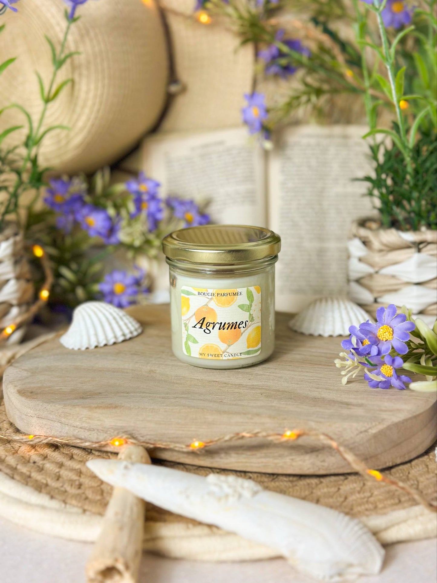 La bougie parfumée Agrumes