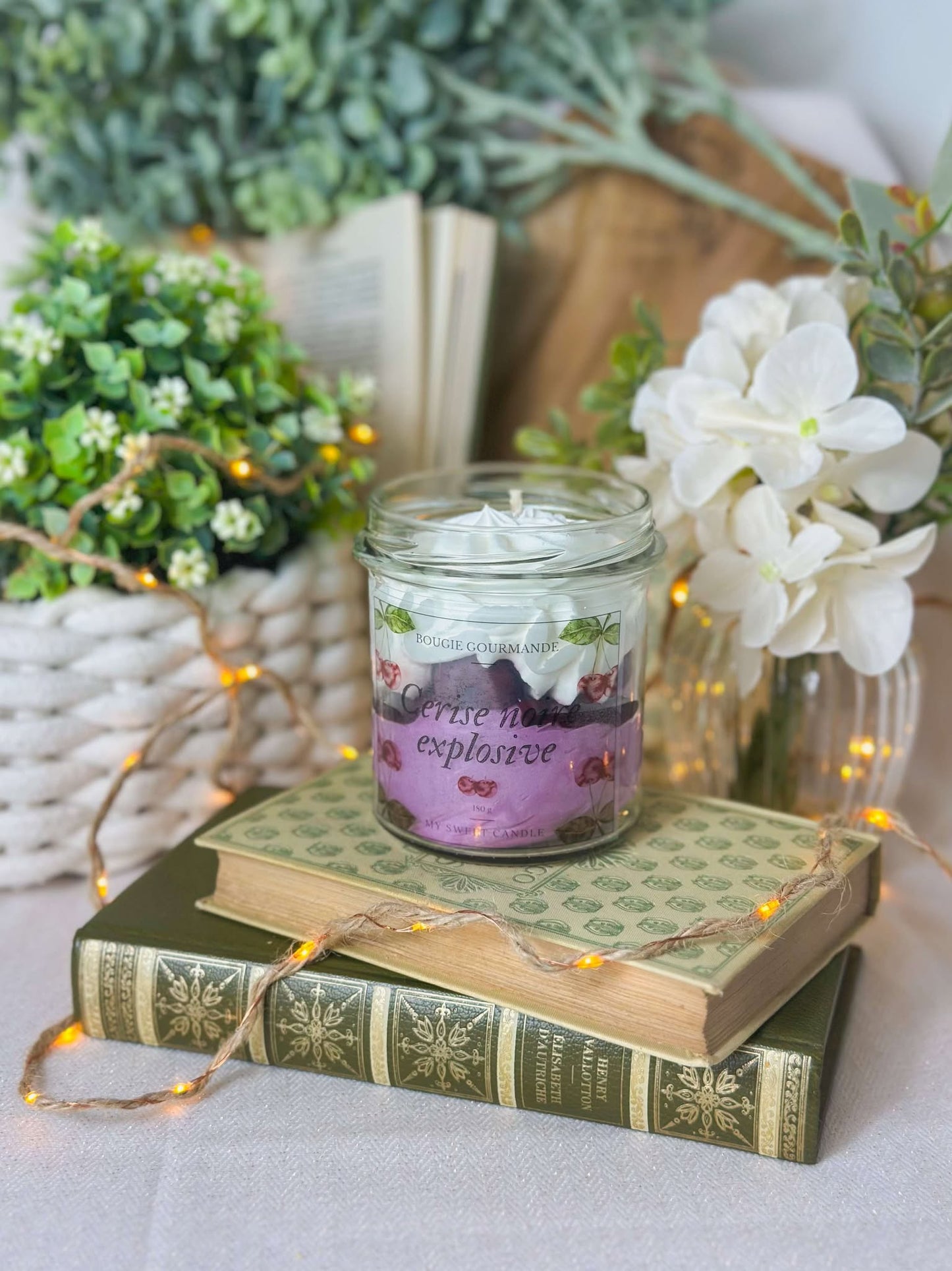 Bougie gourmande Cerise noire explosive