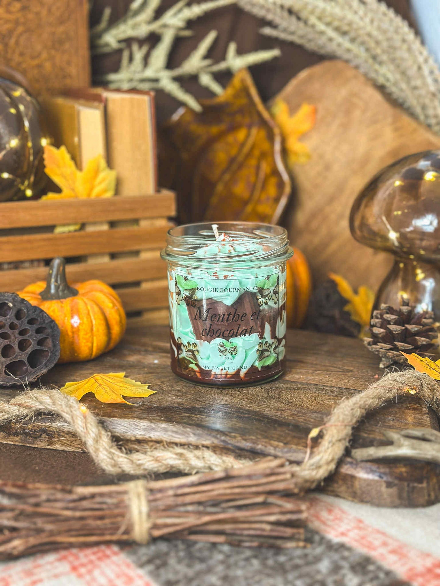 Bougie gourmande Menthe chocolat