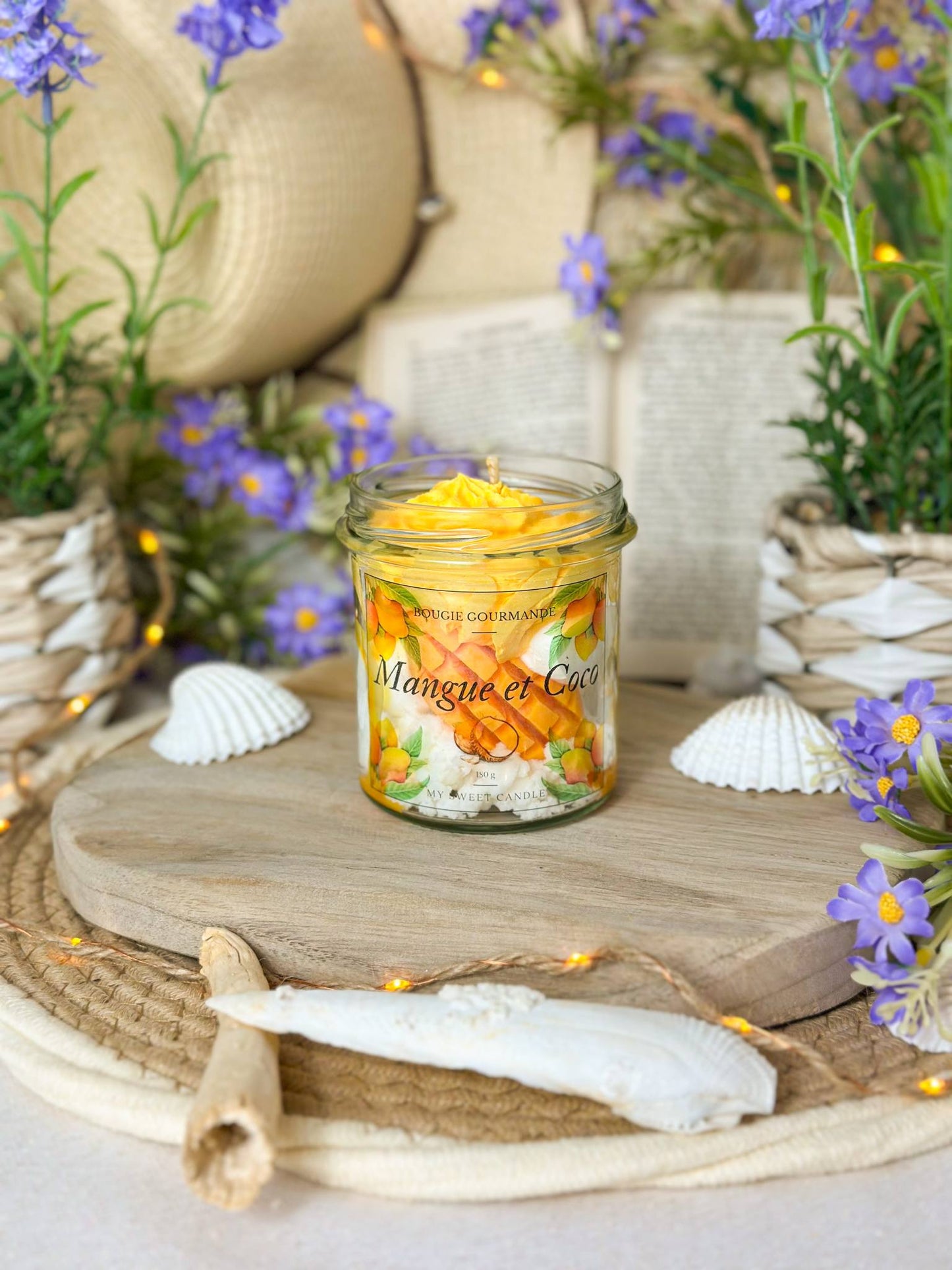 Bougie gourmande Mangue et coco