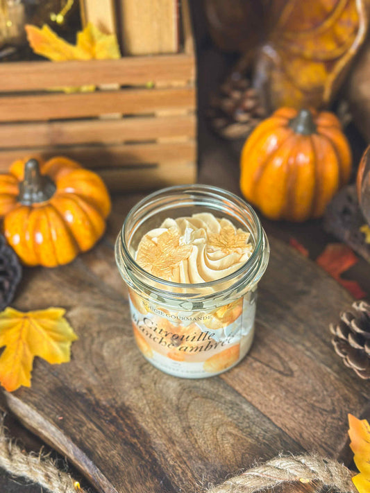 Bougie gourmande Citrouille blanche ambrée