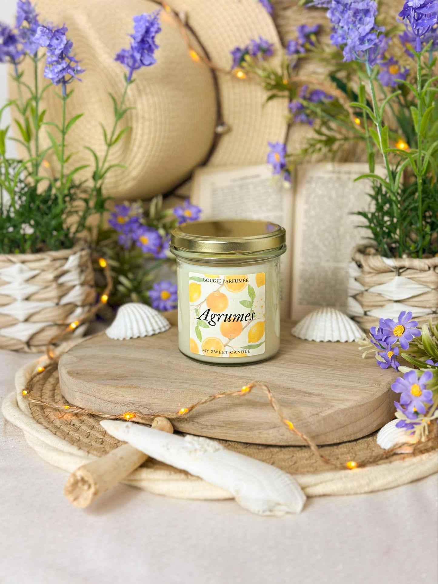 La bougie parfumée Agrumes