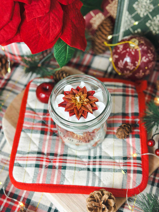 Bougie gourmande Fleur de noël
