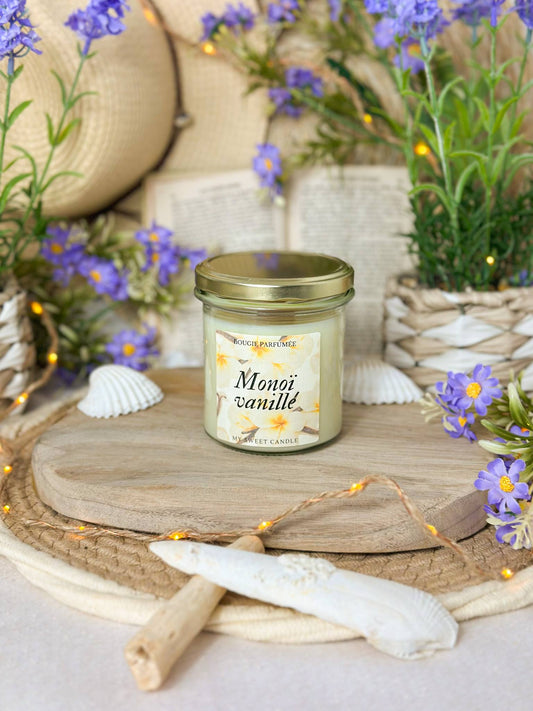 Bougie gourmande Monoï vanillé