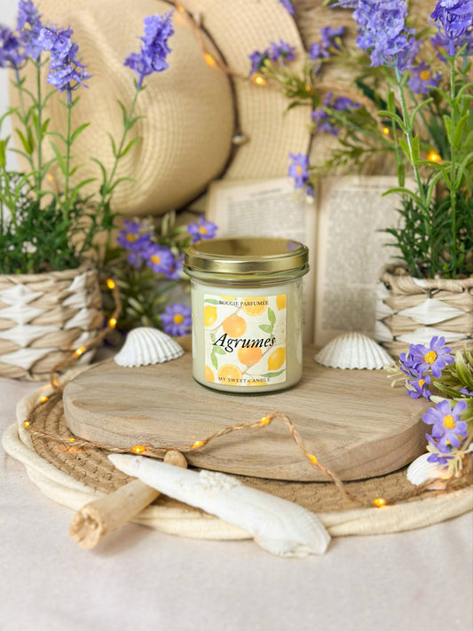 La bougie parfumée Agrumes