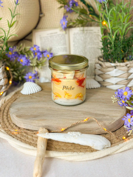 Bougie imparfaite Pêche